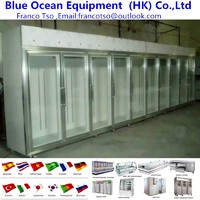 more images of supermarket upright refrigerated showcase /Assembled freezer