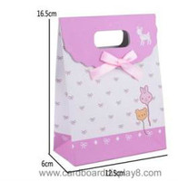 Customized Packaging Gift Paper Bag With Die-cut Handle