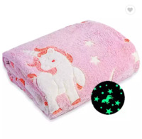 more images of Neon Unicorn blanket