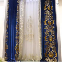 more images of velvet fabric luxury embroidery curtain