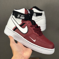 more images of Nike Air Force 1 Shoes For Women/Men in Gray/Red