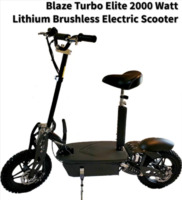 more images of Blaze Turbo Elite 2000 Watt LITHIUM Brushless Electric Scooter