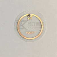 Long distance dry/wet/paper inlay 860-960MHZ diameter 6.5mm uhf rfid tags label