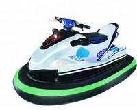 Amusement park outdoor fiberglass electric battery motorboat bumper car for kids rides