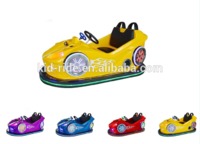New style theme park two steerings rechargeable family bumper car for two riders