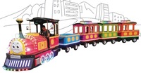 more images of New design amusement park coin operated electric tourist train rides kids track train for sale
