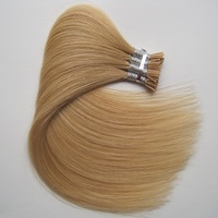 Top quality double drawn 100% human hair italy keratin stick i tip hair extension wholesale