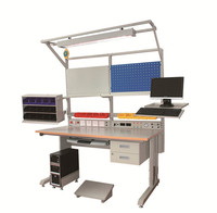 top quality industrial height adjustable anti-static industrial work table esd computer repair workbench
