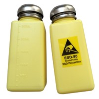 Anti Static Alcohol Plastic Bottle ESD-Safe Solvent Dispenser Bottle with Standard Pump Top 4/6/8 OZ Different Colors