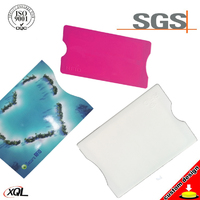 Factory  promotional gift Aluminum Plastic RFID Blocking credit card sleeve