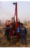 more images of Tractor drilling rig in farmland for oil prospecting