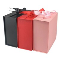 more images of FOLDABLE MAGNETIC PACKAGING GIFT BOX WITH RIBBON