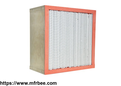 heat_resistant_mini_pleated_hepa_air_filter_for_high_temperature_clean_room