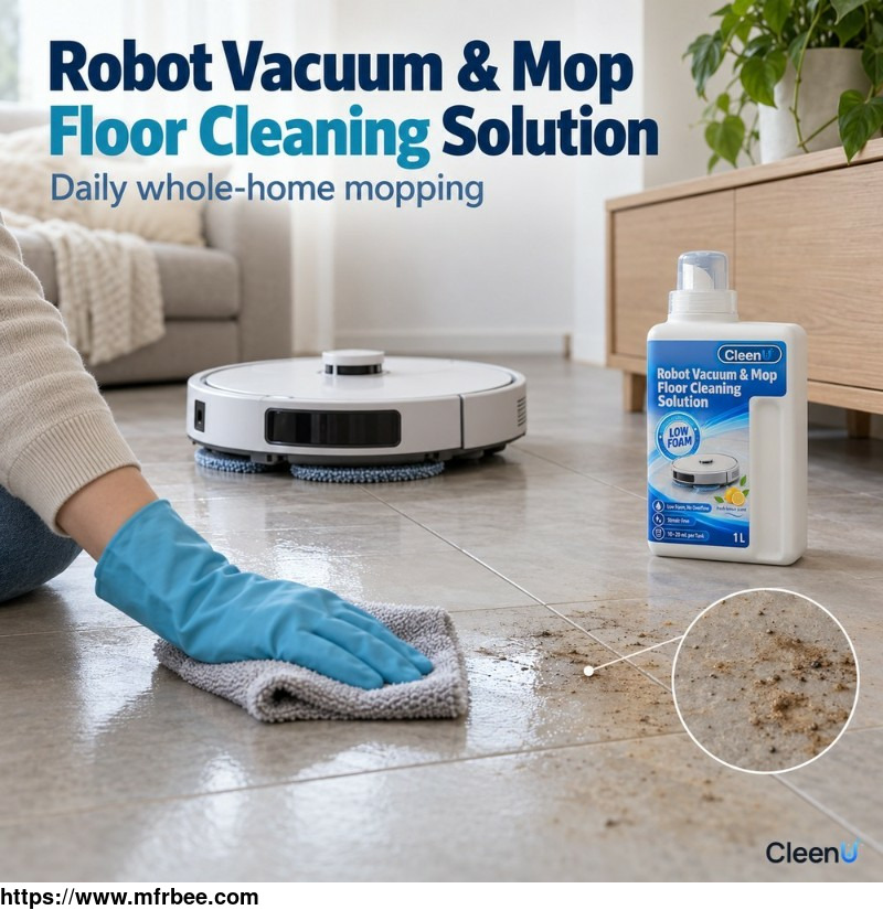 CleenU P076 Robot Vacuum & Mop Floor Cleaning Solution