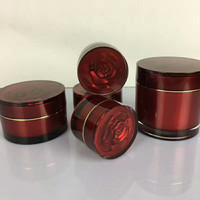 15g 30g 50g 100g 200g acrylic cosmetic jars in rose cap