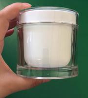 more images of empty 100ml 200ml clear plastic Cosmetic body scrub hair Care Jar