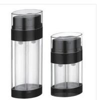 more images of 20ml 30ml 60ml  oval shape  plastic dual chamber cosmetic airless pump