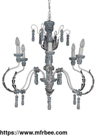 provincial_style_distressed_grey_wood_and_wrought_iron_6_light_chandelier