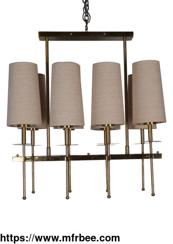 savoy_long_arm_antique_gold_rectangle_8_light_chandelier_with_beige_fabric_shades