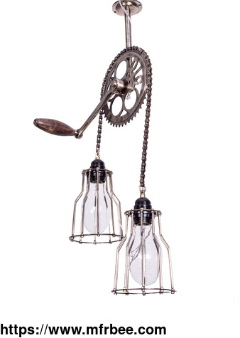 cycle_gear_chain_ceiling_light