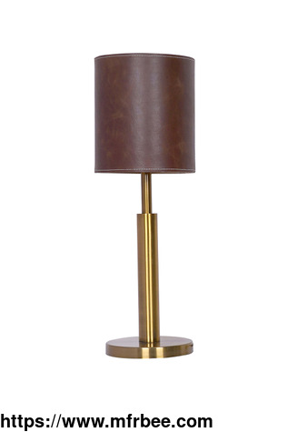 cylindrical_brown_leather_table_lamp