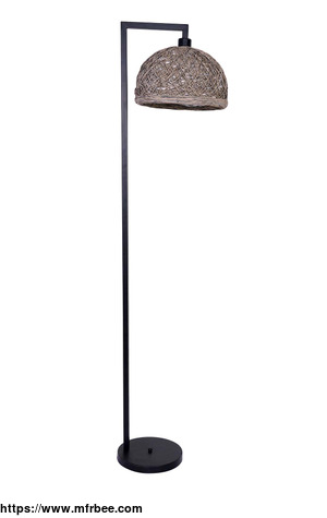 rustic_floor_lamp_with_dome_shaped_thread_shade