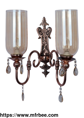 european_copper_finish_double_light_steel_wall_sconce_with_translucent_glass_shades