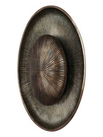 more images of Contemporary Copper Antique Finish Aluminium 12 Watt Oval LED Wall Light