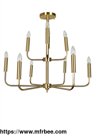 modern_brushed_brass_finish_6_4_dual_level_lights_gold_candelabra_tiered_chandelier