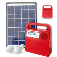 more images of Portable solar DC light kit with USB charger, radio & audio player