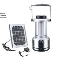 Portable solar lantern for outdoor travel or camping