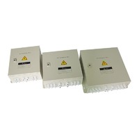 IP65 rated solar array DC combiner box with anti-reverse current diodes and surge protection device