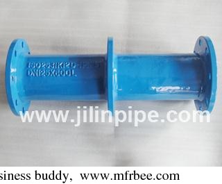 ductile_iron_pipe_fittings_double_flanged_pipe_with_puddle_flange_