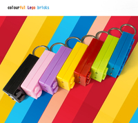 more images of Colourful LED Lego Bricks Keychain
