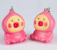 more images of LED Cartoon Figure Sound Keychain