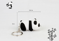 LED Cute Panda Sound Keychain