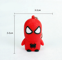 LED Cartoon Spiderman Sound Keychain