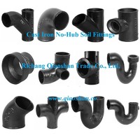 more images of CISPI 301 ASTM A888 No-Hub Cast Iron Soil Fittings