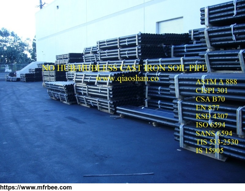 iso6594_sans6594_cast_iron_drainage_pipe_3_meters_length_with_plain_ends