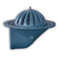 Ductile Iron full-flow 90 degrees side roof outlet