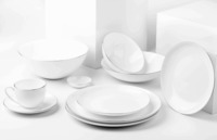 more images of Fine bone china dinnerware set with real platinum rim procelain dinnerware