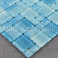 more images of discount glass mosaic tile D1X4807