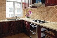 more images of kitchen cabinet quartz countertops-QR172