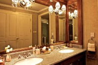 more images of double sink vanity quartz tops-QR161
