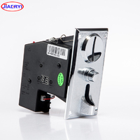 Metal panel coin acceptor with coin operated Timer box