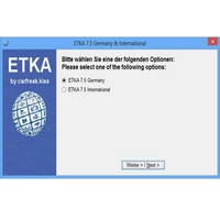 ETKA 7.5 Vag Auto Parts Software ETKA Electronic Catalogue V7.5