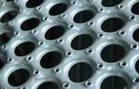 Perforated-o safety grating plank - self draining