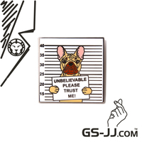 more images of Please Trust Me Bulldog Enamel Pin from GS-JJ
