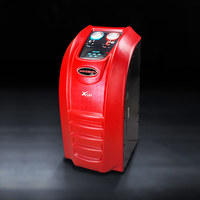 Half automatic AC refrigerant recovery and recycling machine with manual valves on top