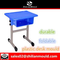 2015 new design foldable plastic desk mould manufacturer